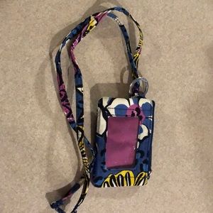 Vera Bradley lanyard wallet